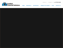 Tablet Screenshot of enabledfinancial.ca